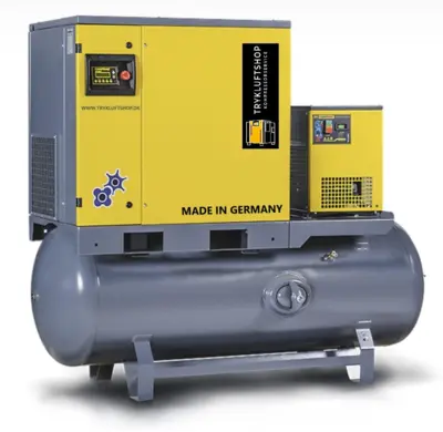 Skruekompressor Comprag-F 11 kW 8 bar 500 ltr. m/køletørrer