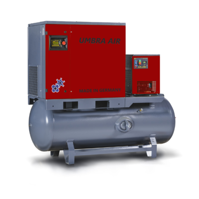 Skruekompressor UMBRA-AIR-F 15 kW 8 bar 500 ltr. m/køletørrer