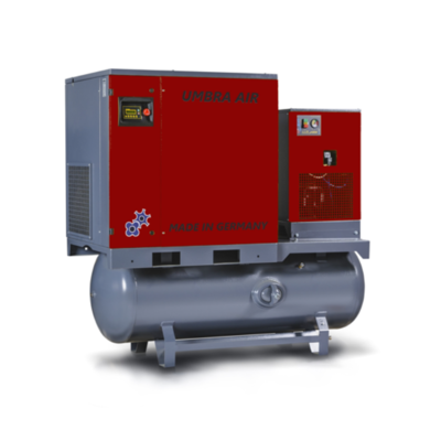 Leasing skruekompressor UMBRA-AIR 18,5 kW 8 bar 500 ltr. m/køletørrer