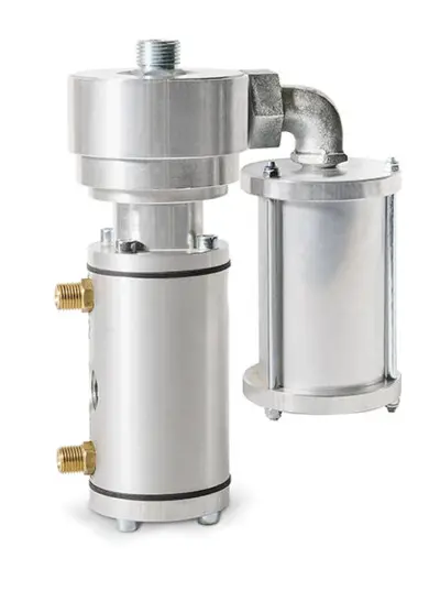 Komplet Contracor RCV-0 fjernbetjeningsventil 1/2" med lyddæmper og forbindelsesmuffe