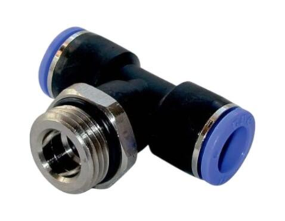 Push-in T-stykke swivel · MS/PBT