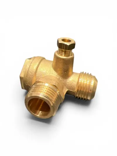 Kontraventil 1/2" udvendigt gevind m. omløber og skærering Ø10 mm – Viton – 16 bar