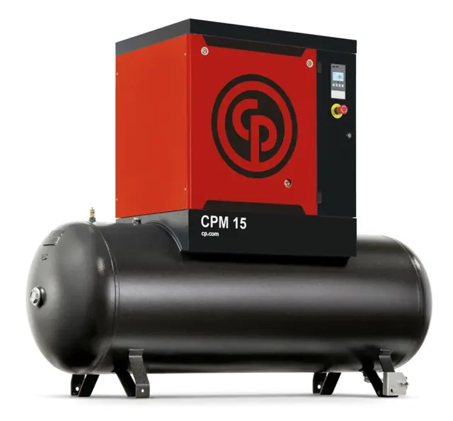 Leasing 663 DDK pr mrd Skruekompressor Chicago Pneumatic CPM 7,5kw 8 bar 270 ltr. Beh.