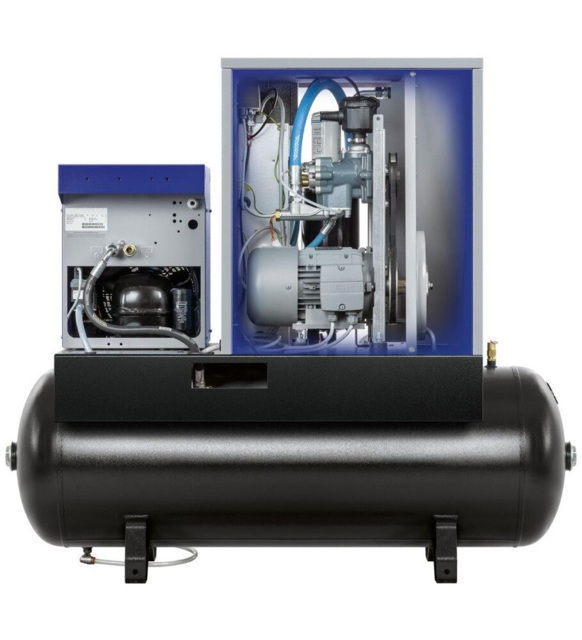 Skruekompressor Airpress 4 kW 10 bar 200 ltr. m/køletørrer