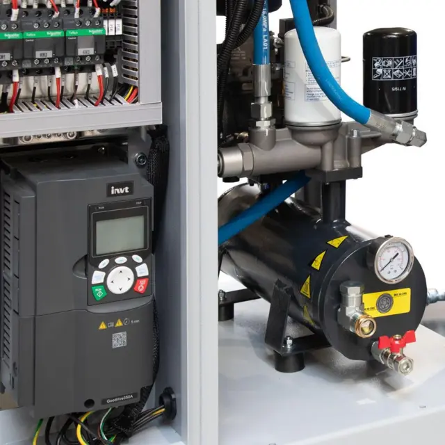 Skruekompressor PremiumPower 10 TD270 - 7,5 kW m. beholder og køletørrer