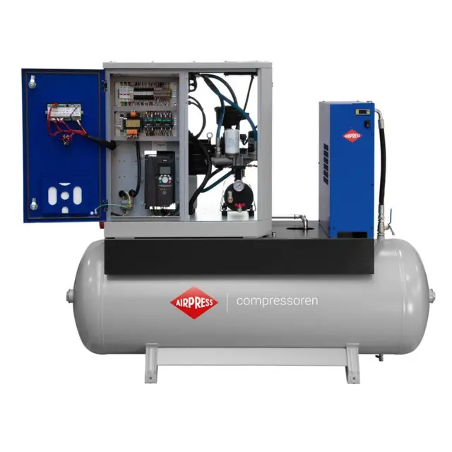 Skruekompressor PremiumPower 10 TD500 - 7,5 kW m. beholder og køletørrer