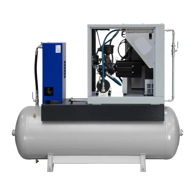 Skruekompressor PremiumPower 10 TD500 - 7,5 kW m. beholder og køletørrer