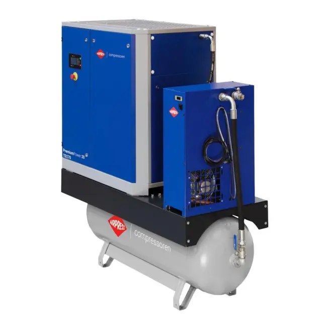 Skruekompressor PremiumPower 20 TD270 - 15 kW m. beholder og køletørrer