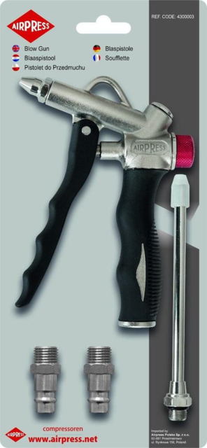 Blæsepistol Airpress med trykregulering