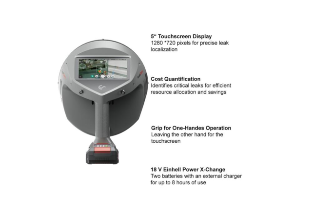 Lækagedetektor med kamera LeakCam 600 - alle relevante lækager i ét overblik