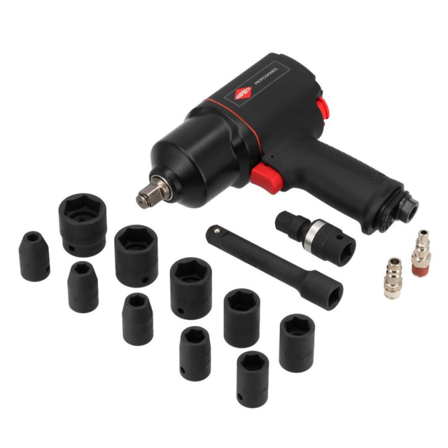 Slagnøgle Airpress 1/2″ m. toppe i sæt