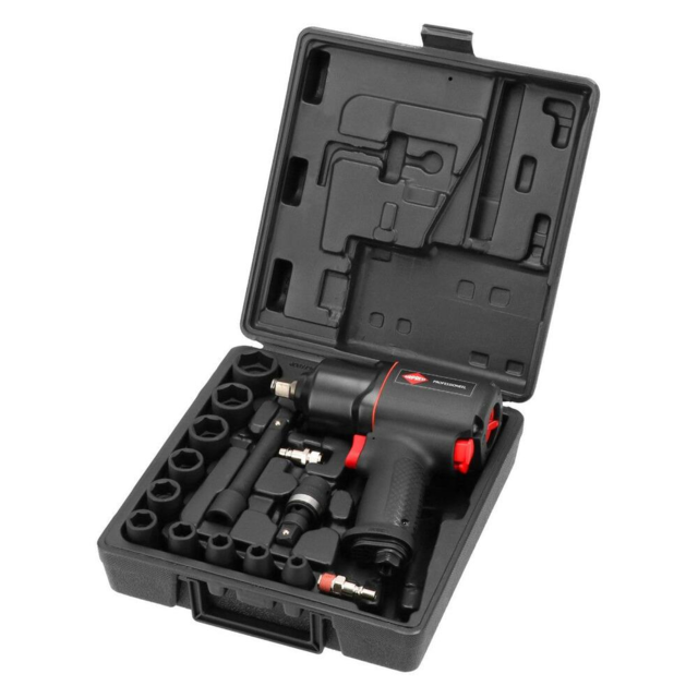 Slagnøgle Airpress 1/2″ m. toppe i sæt