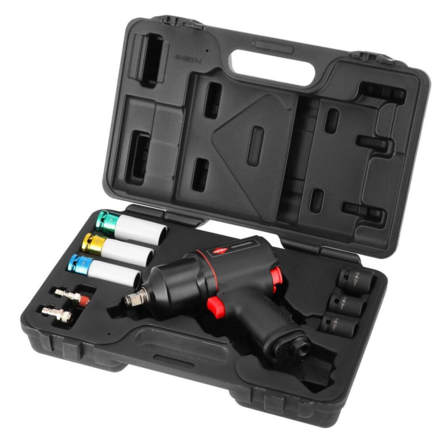 Slagnøgle Airpress 1/2″  m. 6 sokler