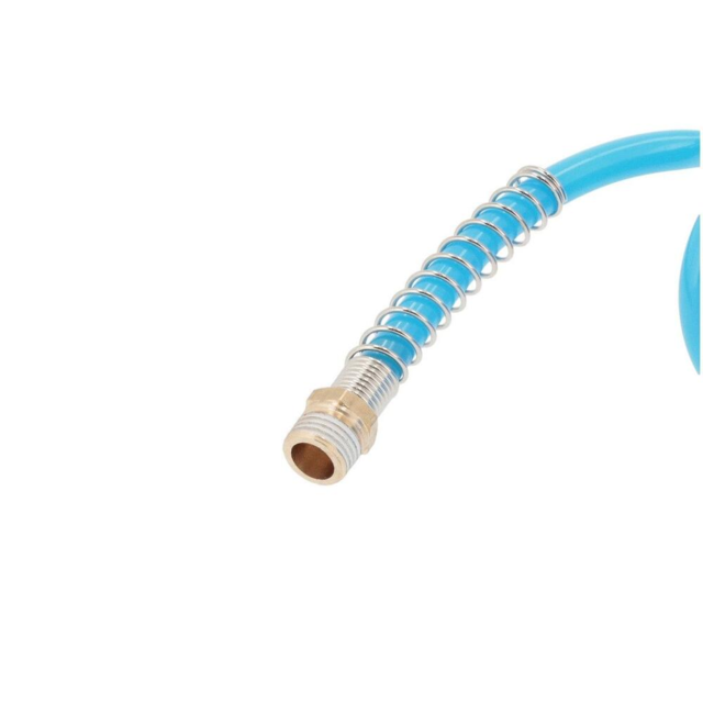 Spiralslange Airpress 5 m 1/4" 8 x 5 mm. - m. koblingssæt og nipler