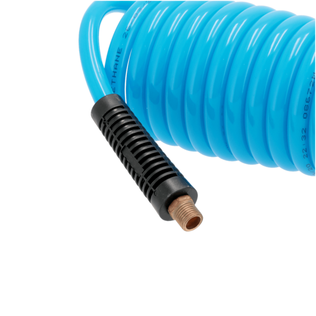 Spiralslange Airpress 15 m 1/4" 12 x 8 mm. - m. koblingssæt og nipler