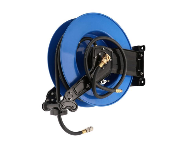 Slangeopruller Airpress vægmonteret metalramme 20 bar 15m