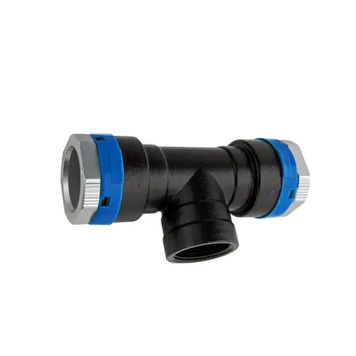 Umbra-Pipe 90° T-stykke med muffegevind