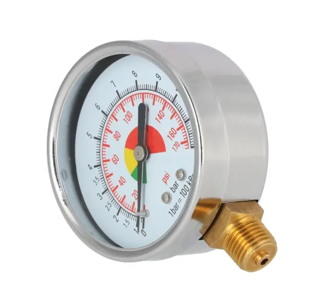 Manometer Airpress 1/4" 12 bar Ø50mm