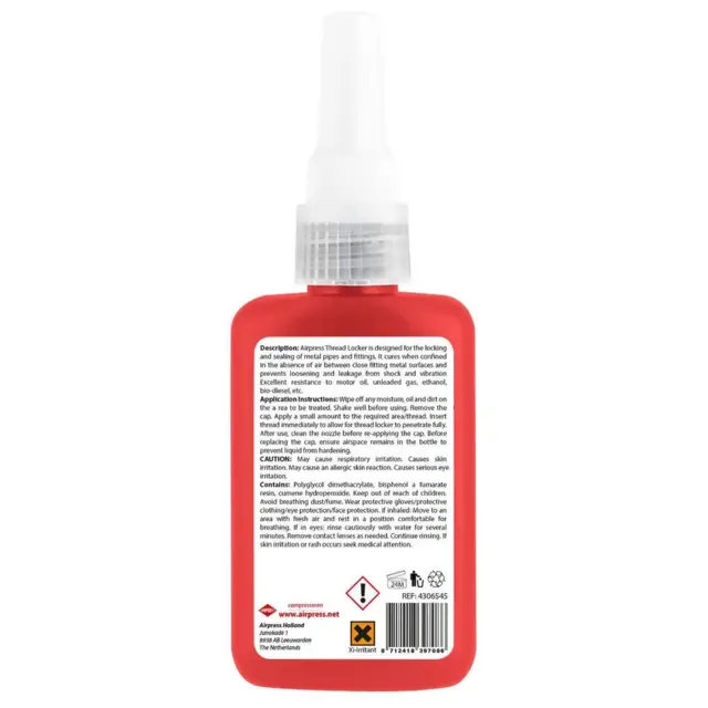 Gevindtætning 50 ml – hydraulik / pneumatik (Stærk)