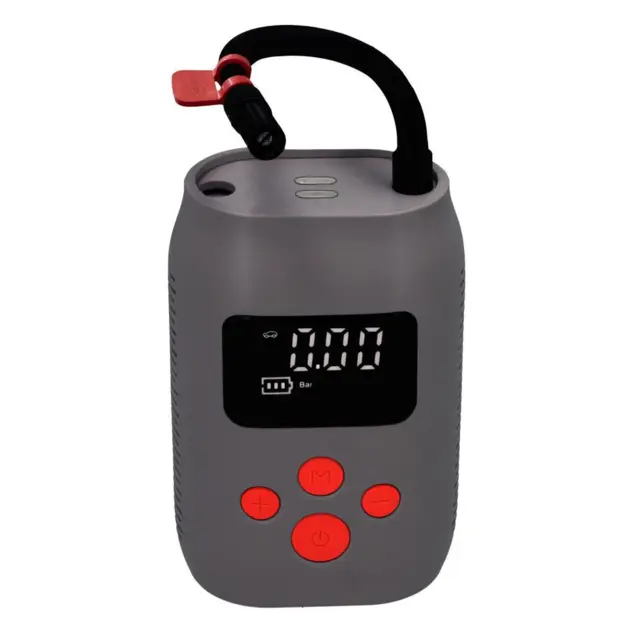 Mini batteridrevet kompressor med powerbank og lommelygte | 8 bar | 25 l/min | 4000 mAh | 5V