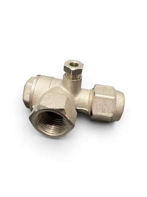 Kontraventil 1/2″ til Reno kompressor - m. omløber og skærering