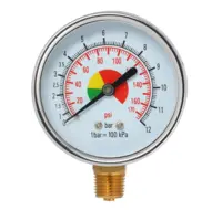 Manometer Airpress 1/4" 12 bar Ø50mm
