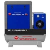 Skruekompressor APS 7.5 Combi Dry X - 5,5 kW m. beholder og køletørrer