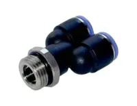Push-in Y-stykke swivel · MS/PBT